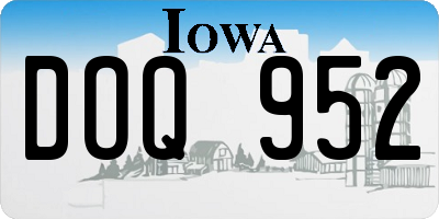 IA license plate DOQ952