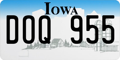 IA license plate DOQ955