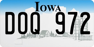 IA license plate DOQ972
