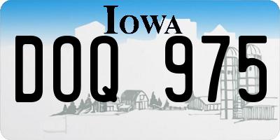 IA license plate DOQ975