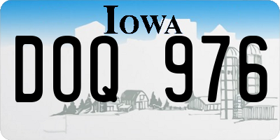 IA license plate DOQ976