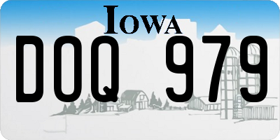 IA license plate DOQ979