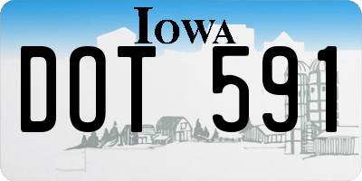 IA license plate DOT591