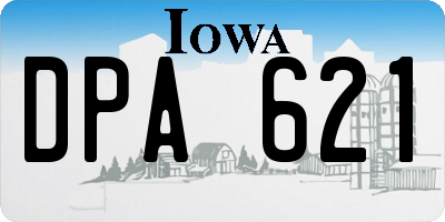 IA license plate DPA621