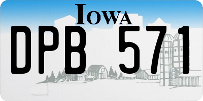 IA license plate DPB571