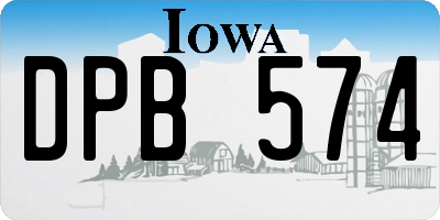 IA license plate DPB574