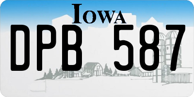 IA license plate DPB587