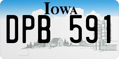 IA license plate DPB591