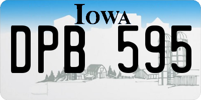 IA license plate DPB595
