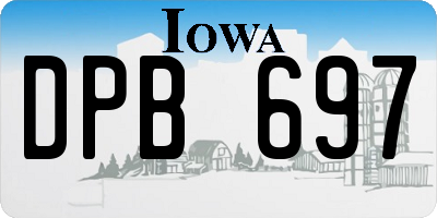 IA license plate DPB697