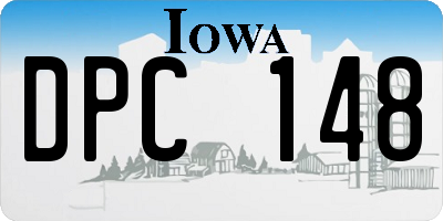 IA license plate DPC148