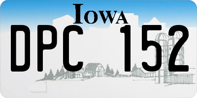 IA license plate DPC152