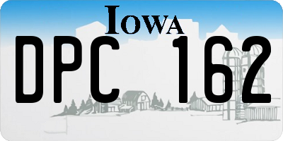 IA license plate DPC162