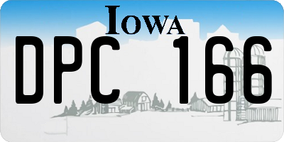 IA license plate DPC166