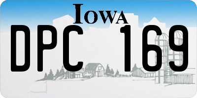 IA license plate DPC169