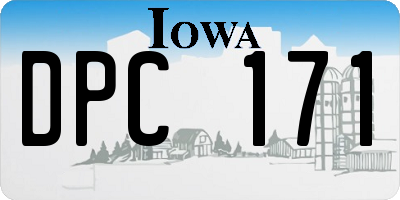 IA license plate DPC171