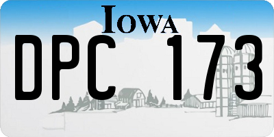 IA license plate DPC173