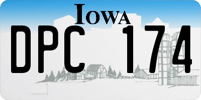 IA license plate DPC174