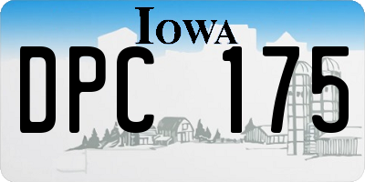 IA license plate DPC175