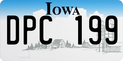 IA license plate DPC199