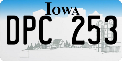 IA license plate DPC253