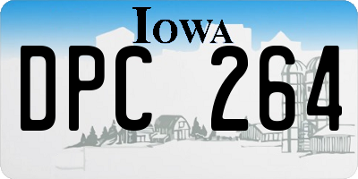 IA license plate DPC264