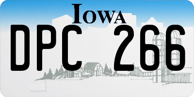 IA license plate DPC266