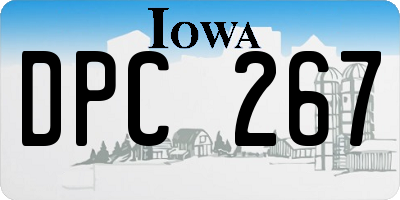 IA license plate DPC267