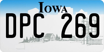 IA license plate DPC269