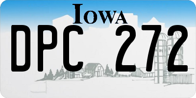 IA license plate DPC272