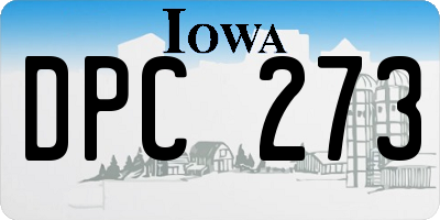 IA license plate DPC273