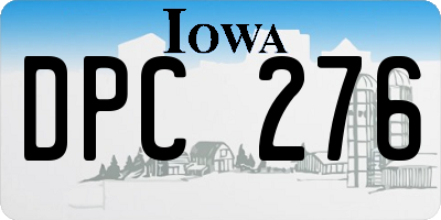 IA license plate DPC276