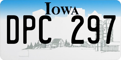 IA license plate DPC297