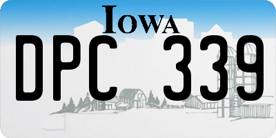 IA license plate DPC339