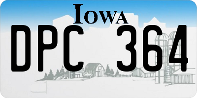 IA license plate DPC364