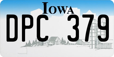 IA license plate DPC379