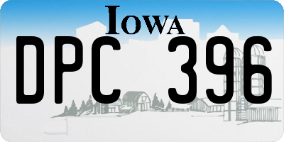 IA license plate DPC396