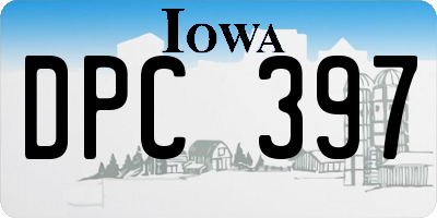 IA license plate DPC397