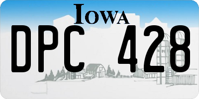 IA license plate DPC428