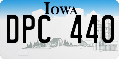 IA license plate DPC440