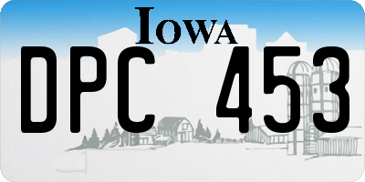IA license plate DPC453