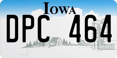 IA license plate DPC464
