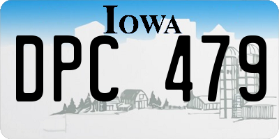 IA license plate DPC479