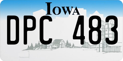 IA license plate DPC483
