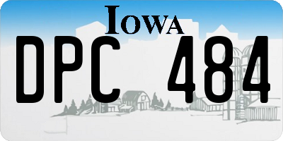 IA license plate DPC484