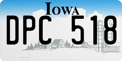 IA license plate DPC518