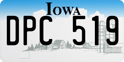 IA license plate DPC519