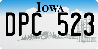 IA license plate DPC523