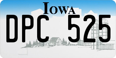 IA license plate DPC525