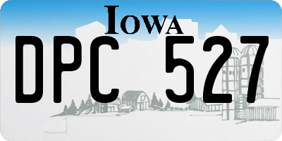 IA license plate DPC527